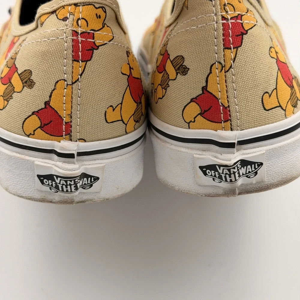 Vans Authentic Disney Winnie the Pooh Skateboard Tan Shoes Mens 9/Womens 10.5